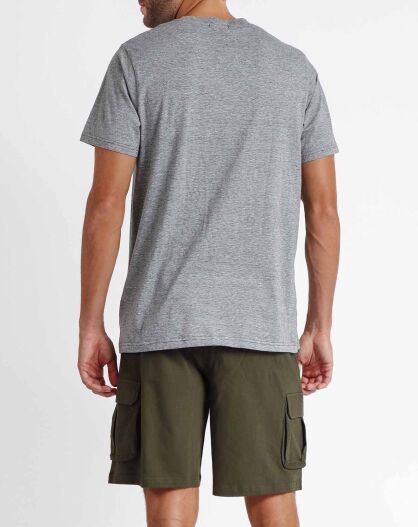 Pyjama T-Shirt & Short Emilio vert kaki/gris